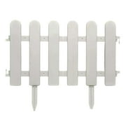 Elainilye Garden Fence, White Plastic Edging, Decorative Picket Border For Lawns, Flower Beds, Plant Borders, Yard Landscaping